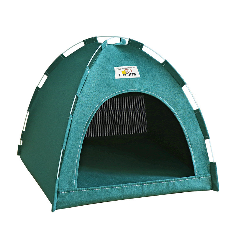 Carpa de mascotas cuatro estaciones general gato perro nido de mascotas al aire libre al aire libre alfombra de verano casa de gato plegable