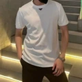 White - Men's Ribbed T-Shirt