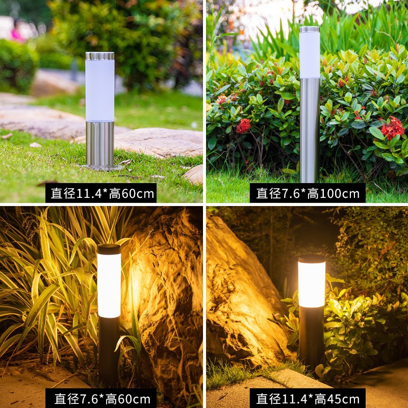 Lámpara de césped solar al aire libre impermeable césped jardín paisaje jardín decoración al aire libre casa Villa LED lámpara de calle