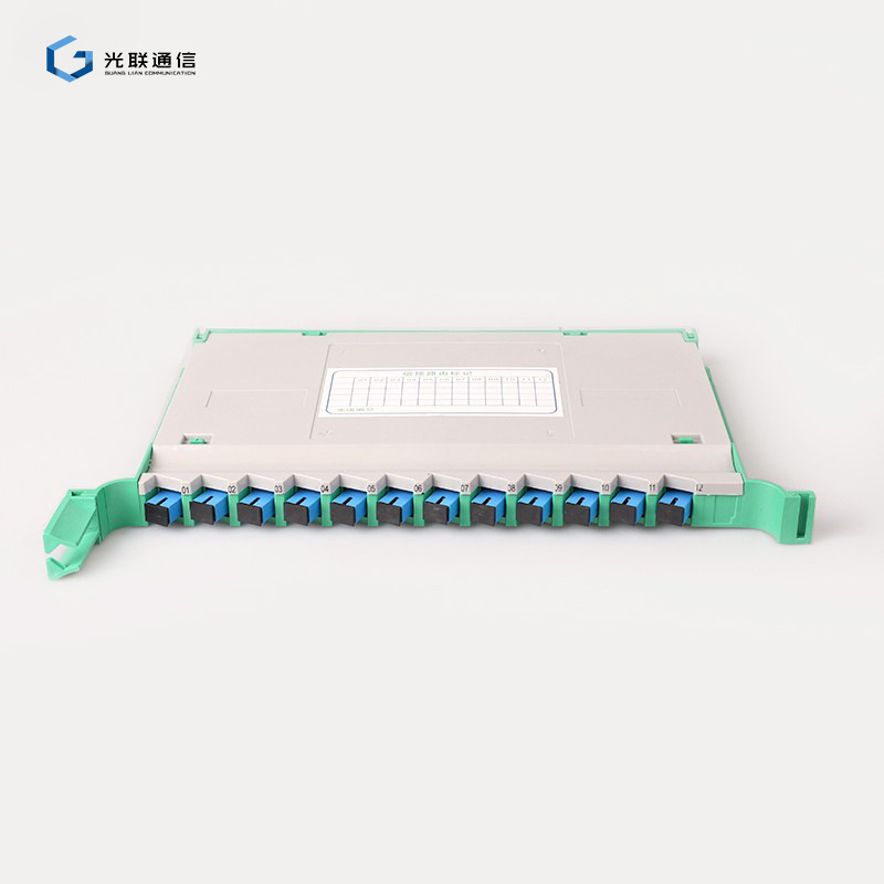 Free shipping SC full with ODF plate single mode SC full with integrated fusion plate fusion fiber plate 12 core integrated tray