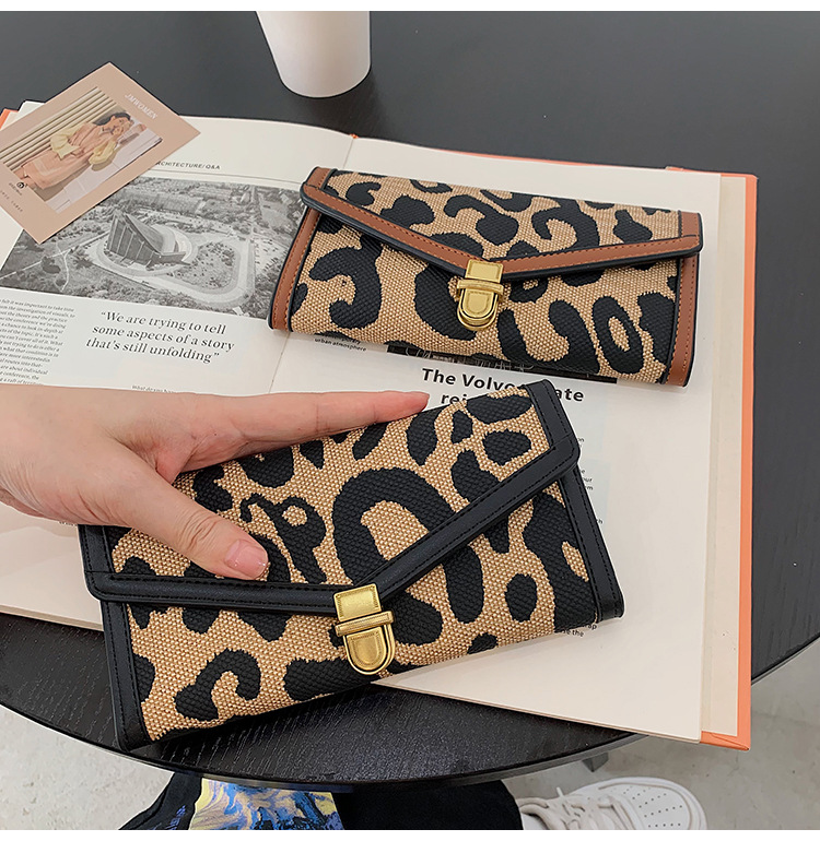 2021 wallet long buckle trifold leather bag Korean version of multicard clutch walletpicture78
