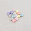 Wholesale jewelry accessories color straight -hole cutting beads and colorful moonlight imitation porcelain beads cut peach heart pearl accessories