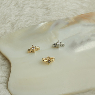 14k����ɫ�ʯС̖�p��ʮ���ſ۸�Ƭ diy�ֹ��Ʒ��� �p������