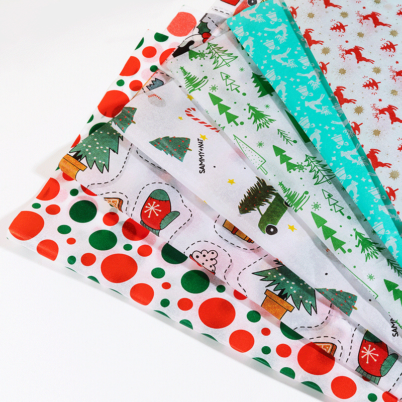 17G papel pera impresión personalizada Logo copia papel de algodón papel de cera bolsa de regalo de Navidad Zapatos Ropa papel de embalaje