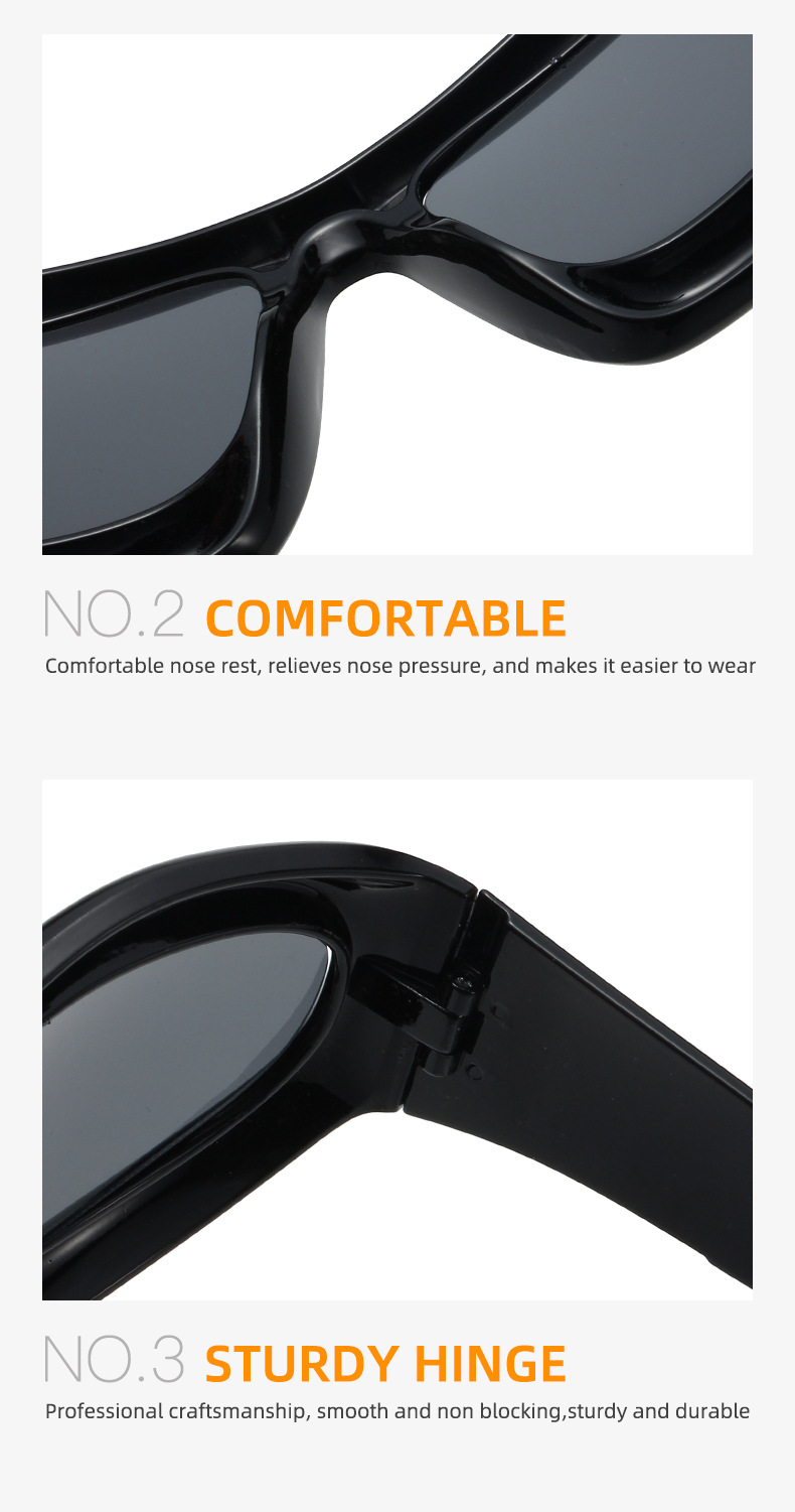 Y2K Exaggerated Solid Color Ac UV400 Protection Special-Shaped Mirror Full Frame Women's Sunglasses display picture 20