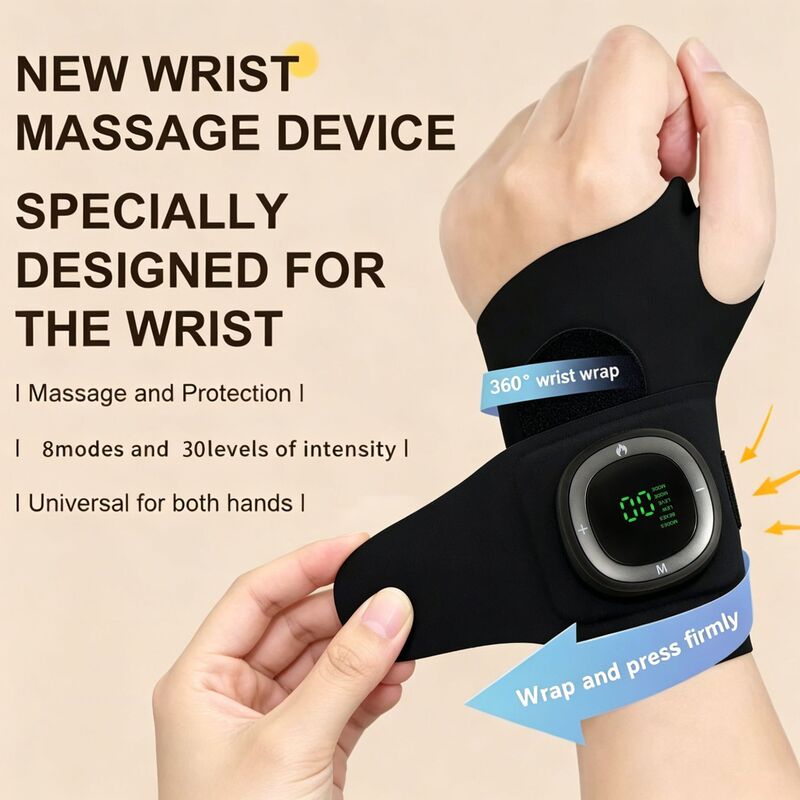 Ems Tendon Sheath Wrist Massager Home Smart Wrist Brace Heated Wrist Brace Breathable Hand Sprain Massage Protective Gear
