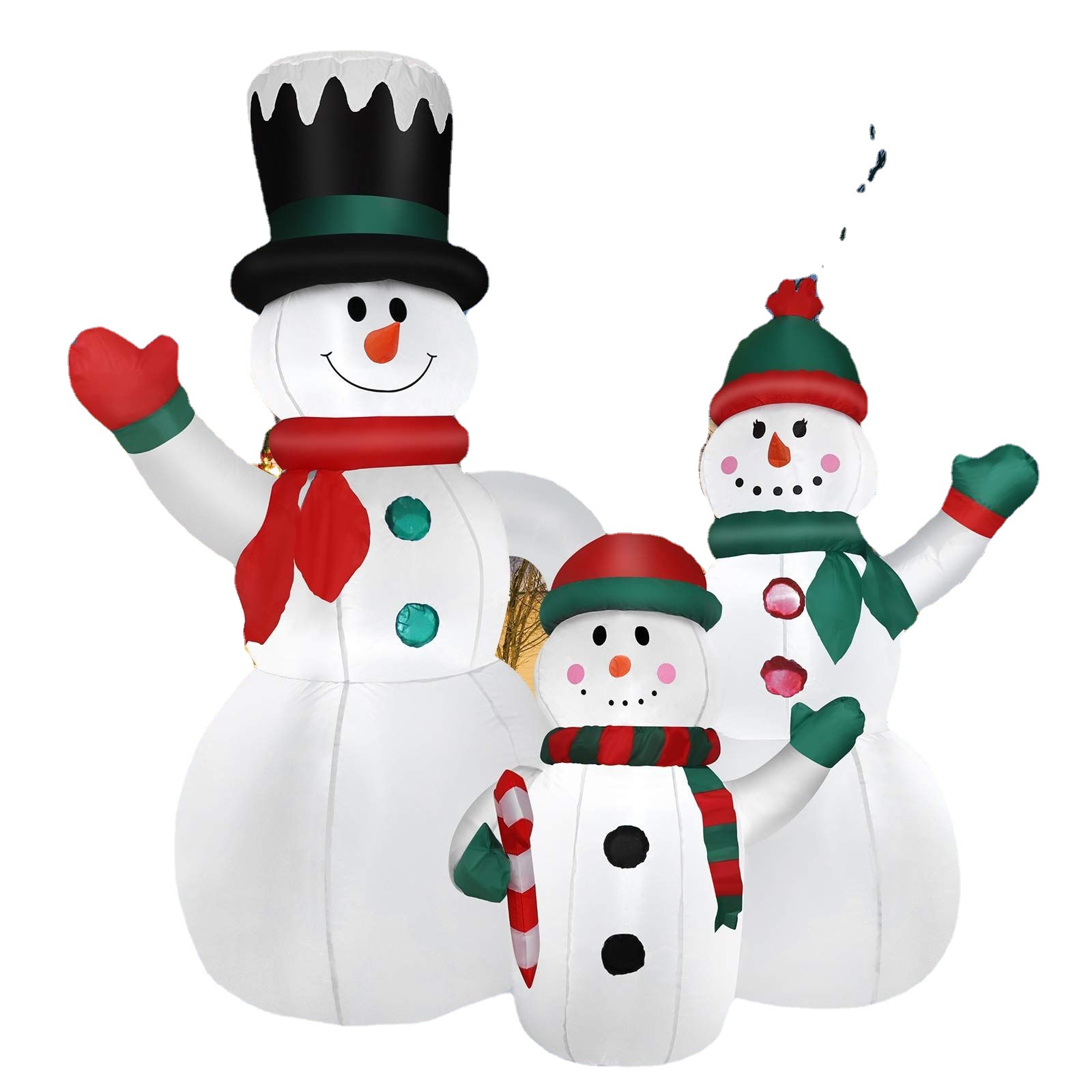 Combinación de muñeco de nieve de Navidad especial transfronterizo inflable Patio de Navidad accesorios de decoración de fiesta decoraciones de Navidad