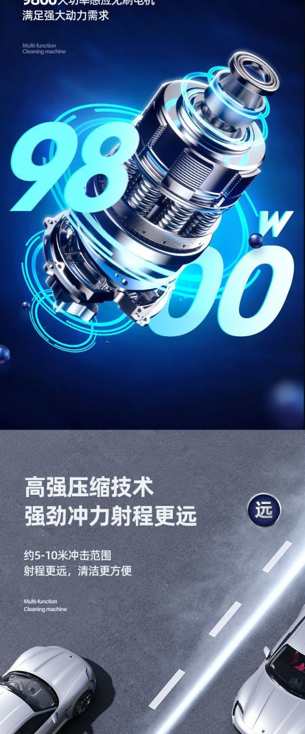 Delixi Car Washing Machine, a Household 220V High-Pressure Water Gun with High Power, New Model Pump, Portable and Powerful for Cleaning Surfaces