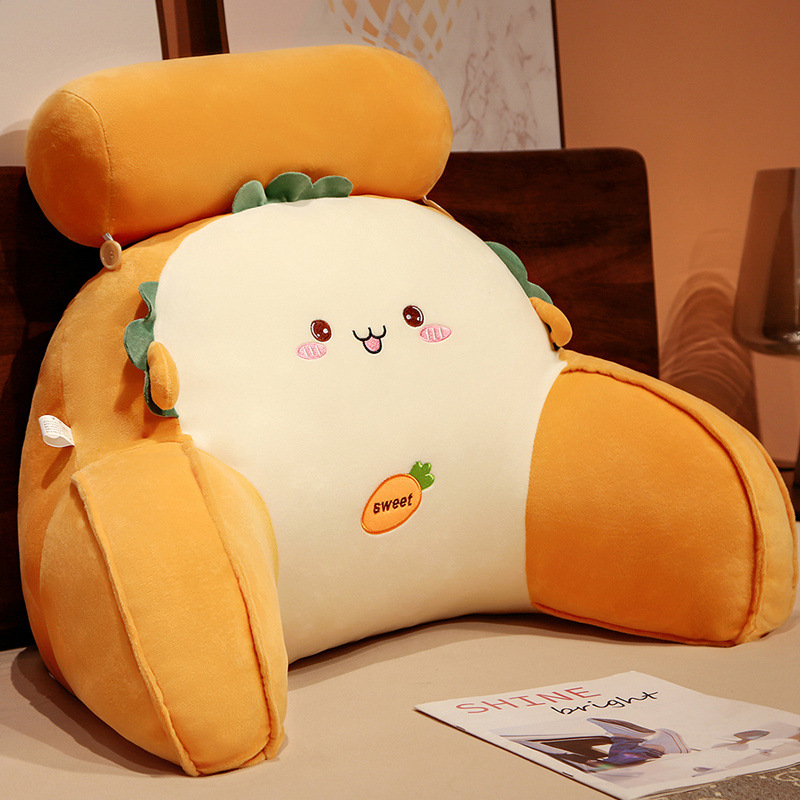 Cojín de noche gran respaldo almohada juego de noche teléfono móvil espalda almohada suave bolsa dormitorio cama lectura artefacto cojín trasero