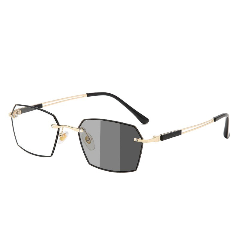 2026 verano nuevo sin marco decoloración anti-luz azul gafas de lector de negocios simples gafas de lector de periódico gafas de lector