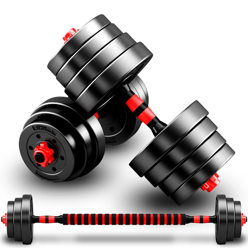 Mancuerna hombres equipo de fitness hogar peso ajustable plástico recubierto 10KG304050 protección del medio ambiente mancuerna image 6