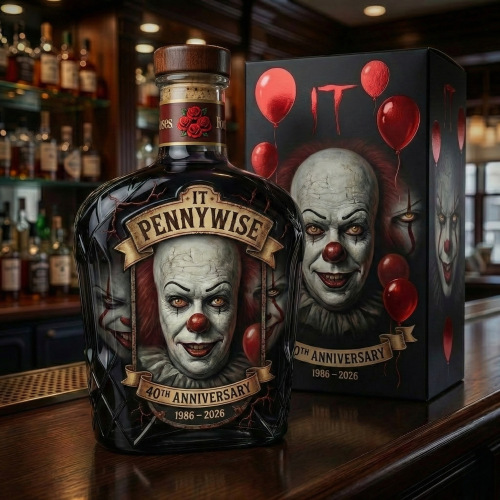 Nuevos productos explosivos botellas de vino de alto borosilicato vinos botellas de colección de 40 aniversario del payaso