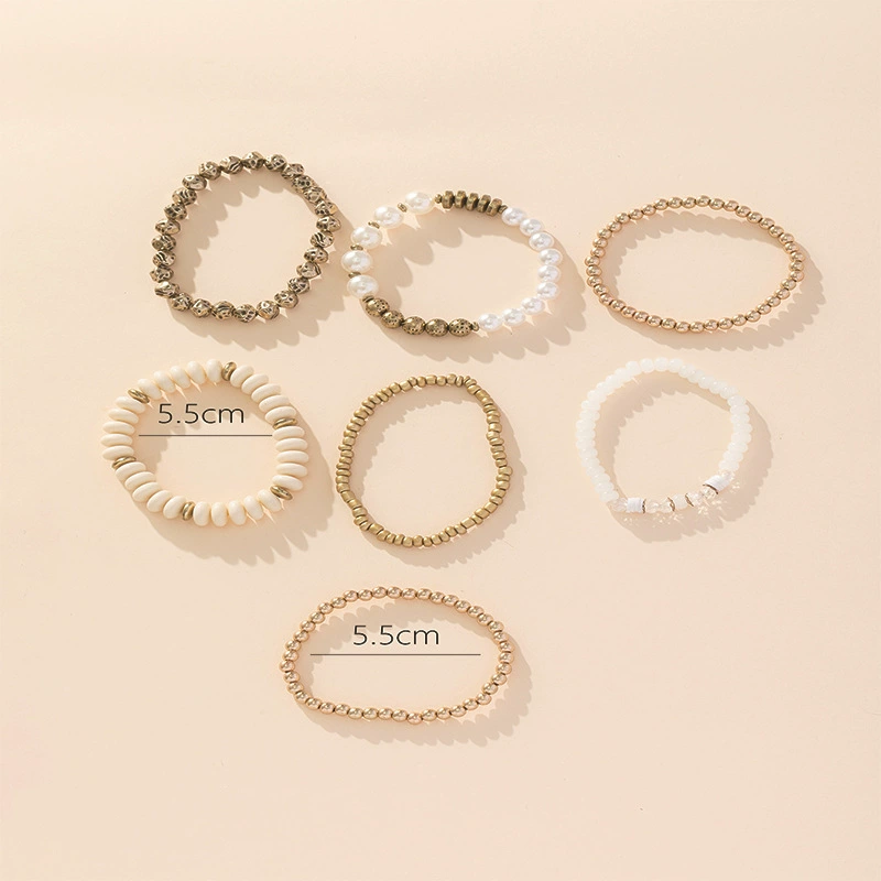 Bracelet with letters, elastic retro set, accessory, Amazon, boho style