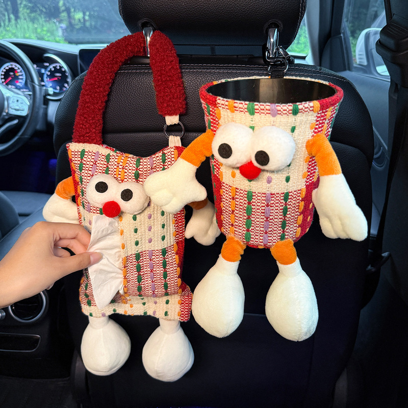 Car Trash Can 2025 New High-End Car Garbage Bag Cute Cartoon Hanging Type Practical for Women Car Trash Can 2025 New High-End Car Garbage Bag Cute Cartoon Hanging Type Practical for Women