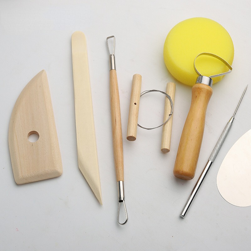 Clay Ceramic Tools Eight-piece Set Ultra-light Clay Tools Mud Knife Cutting Line Pottery Soft Pottery Repairer suit Clay Ceramic Tools Eight-piece Set Ultra-light Clay Tools Mud Knife Cutting Line Pottery Soft Pottery Repairer suit