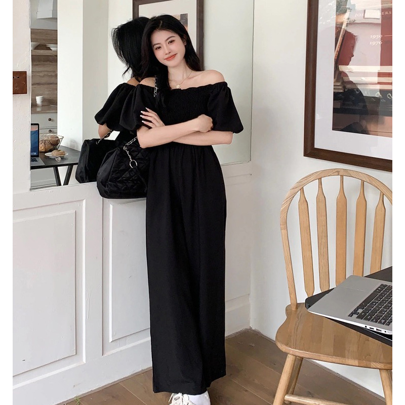 One-Piece Pants for Summer, Plus-Size Women's Clothing, Fashionable Straight-Leg Loose Drape Pants for Pear-Shaped Body, Hip-Covering Pants