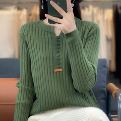 新しい 2025 秋スタイルエイジベロアプルオーバーラウンドネックレギュラーセーター女性のニットセーター工場卸売