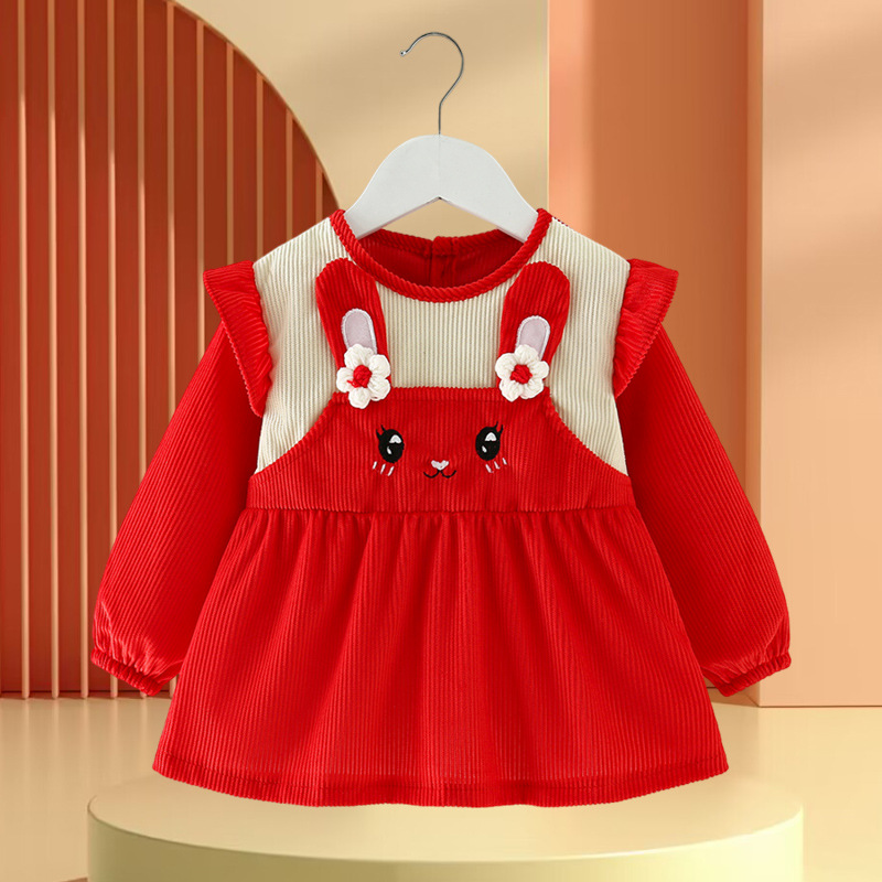 Smock baby girl PANA otoño e invierno a prueba de agua anti-sucio niños comiendo babero bebé vestido inverso ropa protectora delantal