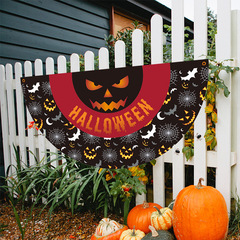 国境を越えた新しいハロウィーン旗hallowen旗ハロウィーン装飾ハロウィーンアクセサリー扇形旗