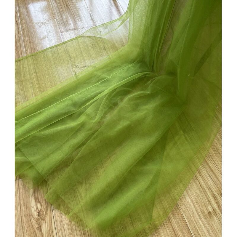 东方美学绿色古风雅静布置纱幔幼儿园环创纱布料汉服柔软装饰网纱|undefined