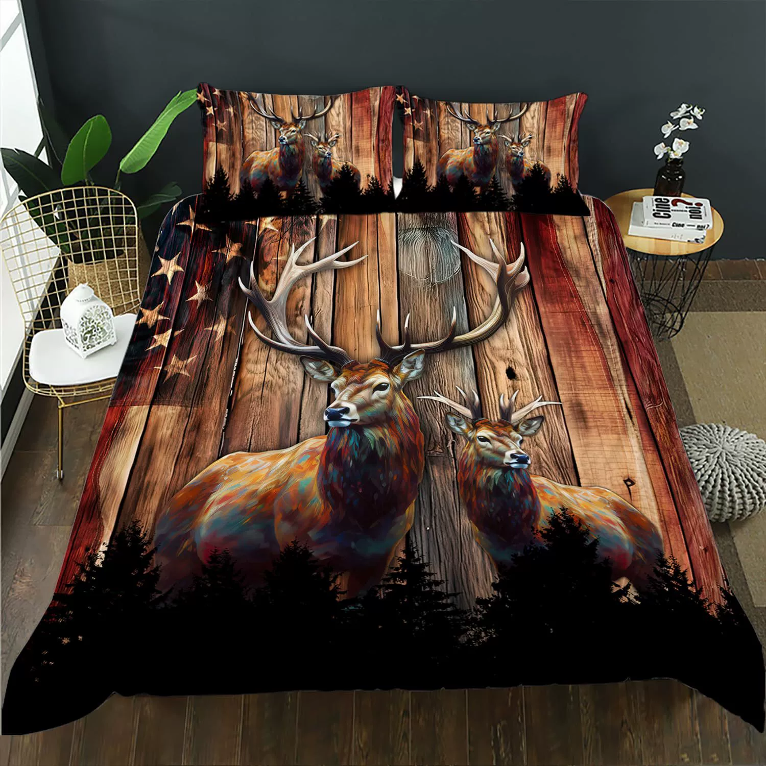 (Cross-border trading), camouflage duvet cover with down, room bedspread, USA, direct factory sales
