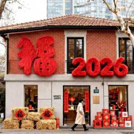 2026新款氛围数字kt板装饰过马年拍照道具迎新年春节福字挂饰布置