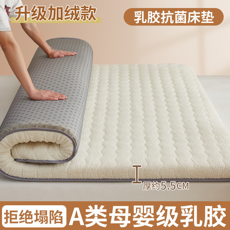 (두께 약 5.5cm) 겨울용 플러스 벨벳 - 화이트 [업계 최고의 5겹 초두꺼운 라텍스 모델