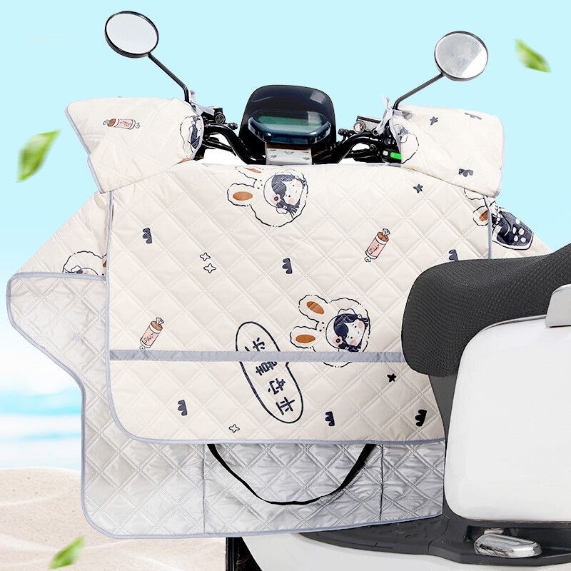 Electric Vehicle Windshield Cover, Summer Sun Protection Cover, Thin Battery Windproof and Waterproof Electric Vehicle, Summer, Spring & Fall, Universal for All Seasons