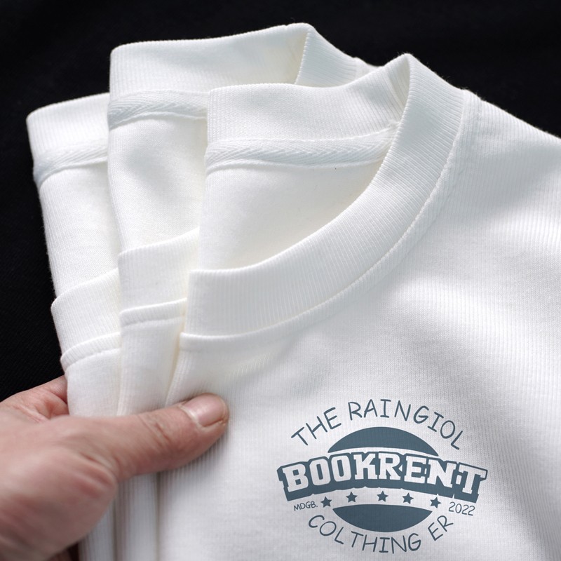 Pure cotton short-sleeved summer new men's white casual T-shirts for…