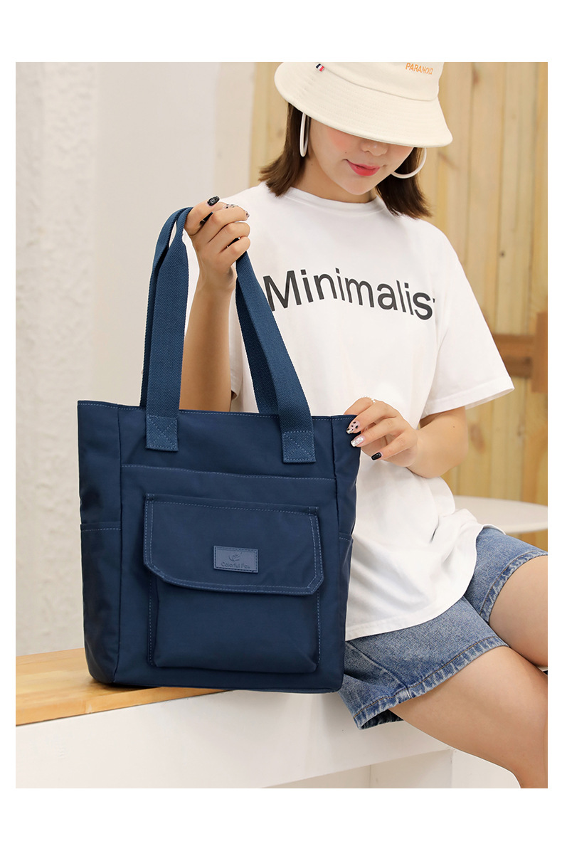 Custom-made tote bags for women, large-capacity fashionable and trendy handbags, printed LOGO nylon water-resistant single-shoulder bags undefined