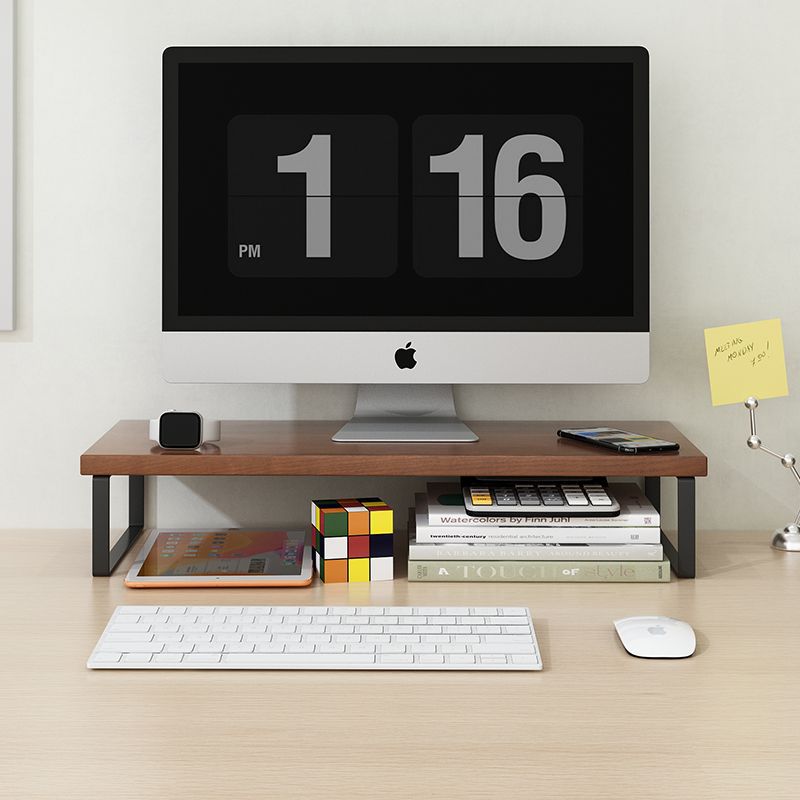 Estante de elevación de la computadora de escritorio, monitor, estante de almacenamiento de escritorio de oficina elevado, soporte base, estante de elevación