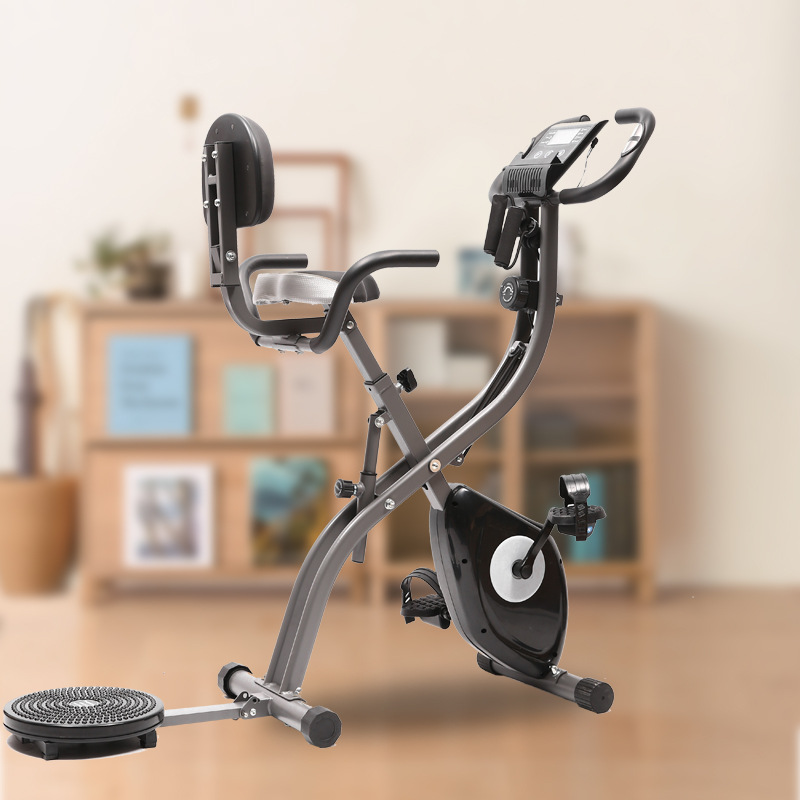 跨境热卖X BIKE带扭腰盘家用健身美体脚踏车健身塑形室内健身器材