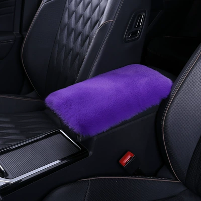 color soft interior central armrest – Armrest box pad - purple