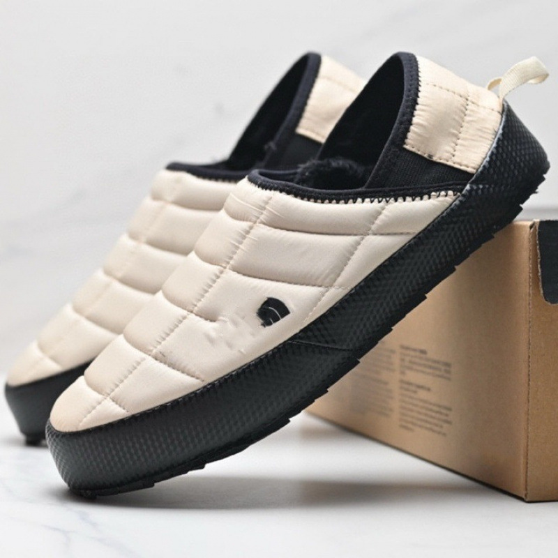 Putian Shoes Pure Original High-End Version Tnf North Face Loafers for Men and Women, Slip-On Warm Cotton Shoes for Winter Couples