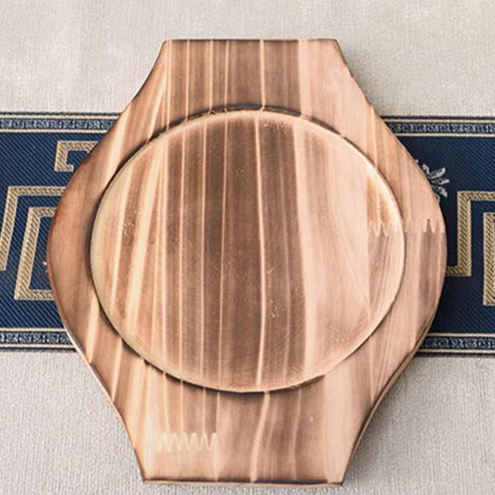 松木烧色木质石碗木垫铁板烧隔热垫日式酒店餐厅砂锅隔热木垫