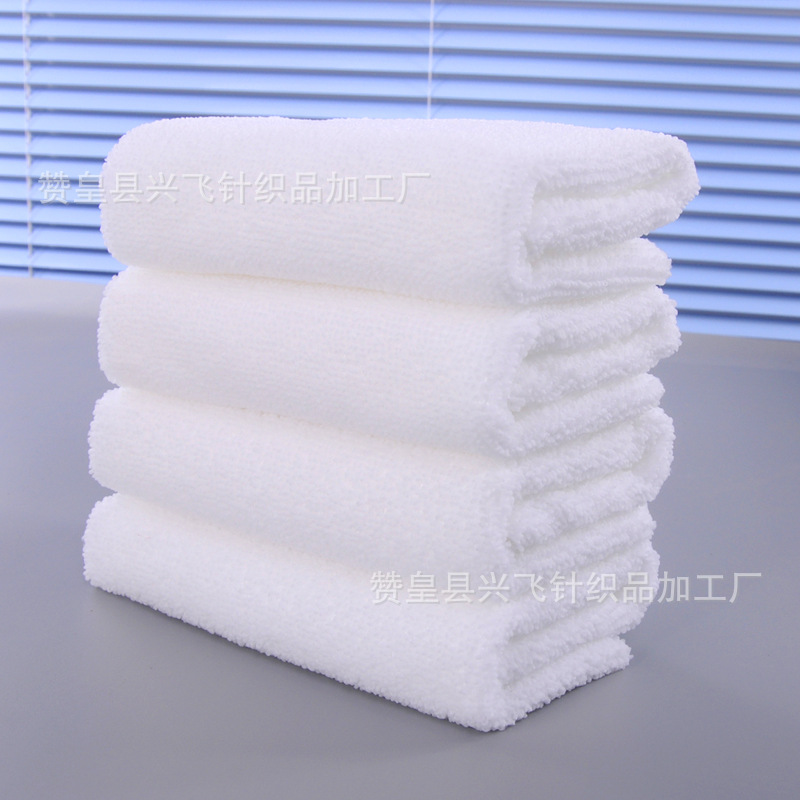 High and low hair white towel lint hotel hotel bath foot therapy barber shop hair salon disposable towel wholesale