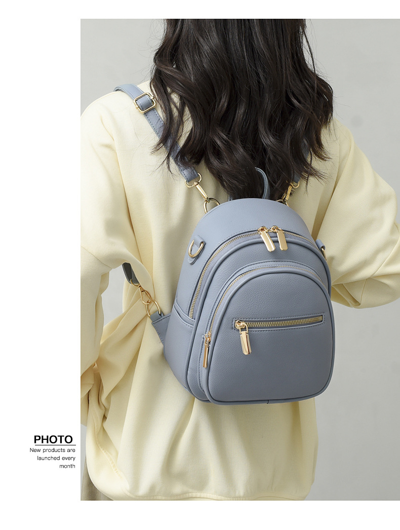 Wasserdicht 13 Zoll Rucksack Für Damen Straße Mode Rucksäcke display picture 4