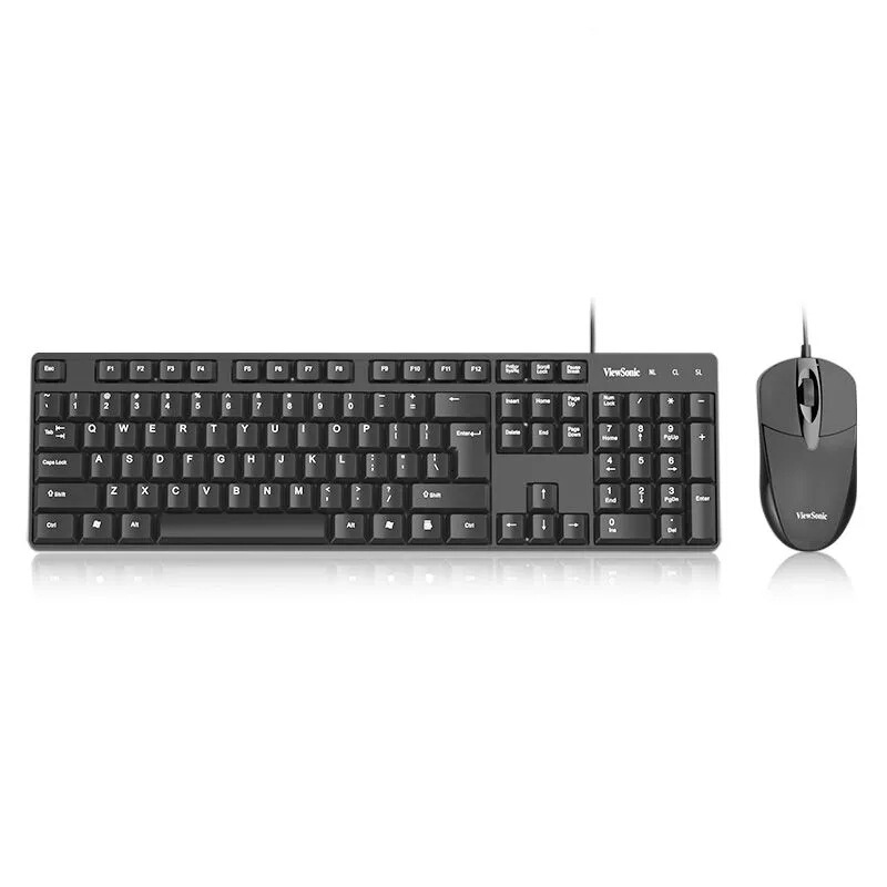 ViewSonic CU1500 ホワイト 有線キーボードとマウスのセット マルチメディア 家庭 オフィス ゲーム用 USB有線キーボードとマウス|undefined