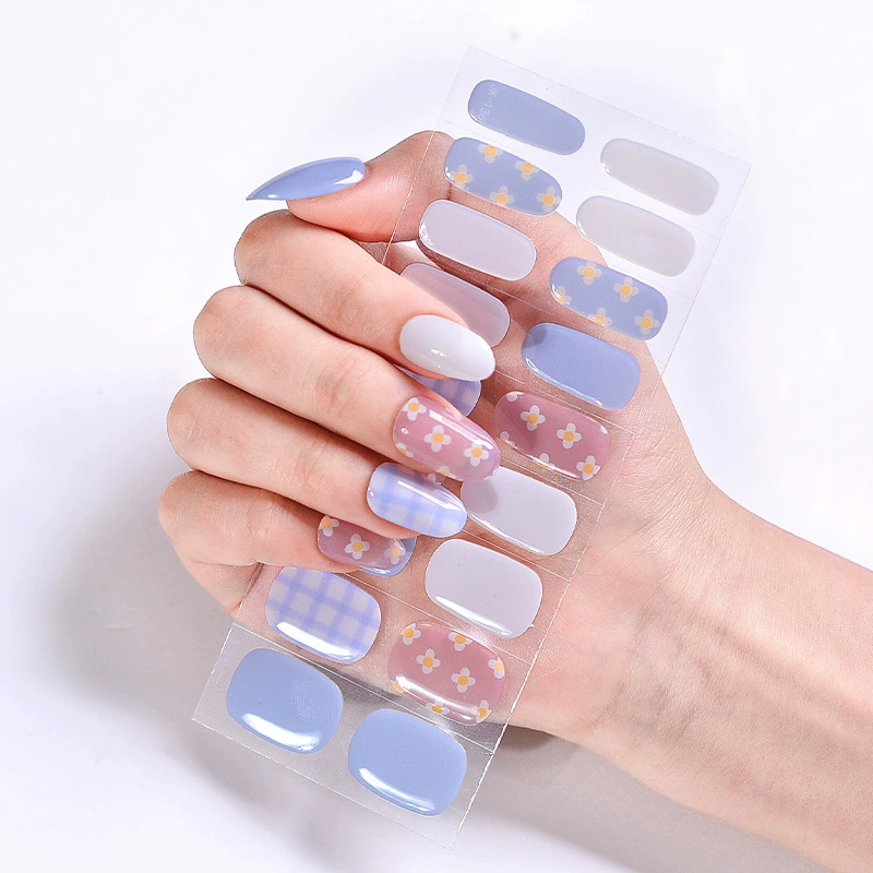 Набор для ногтей XT Gel с наклейками, искусственные ногти и лак для ногтей