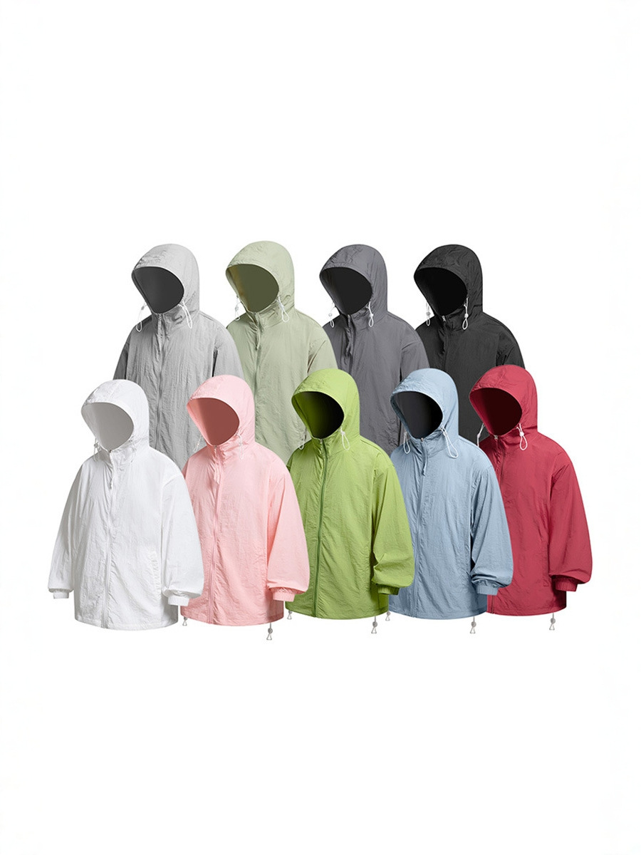 Verano fino al aire libre frío anti-ultravioleta UPF50 ropa de protección solar de pesca suelta ropa de protección solar chaqueta de hombre personalizada image 6