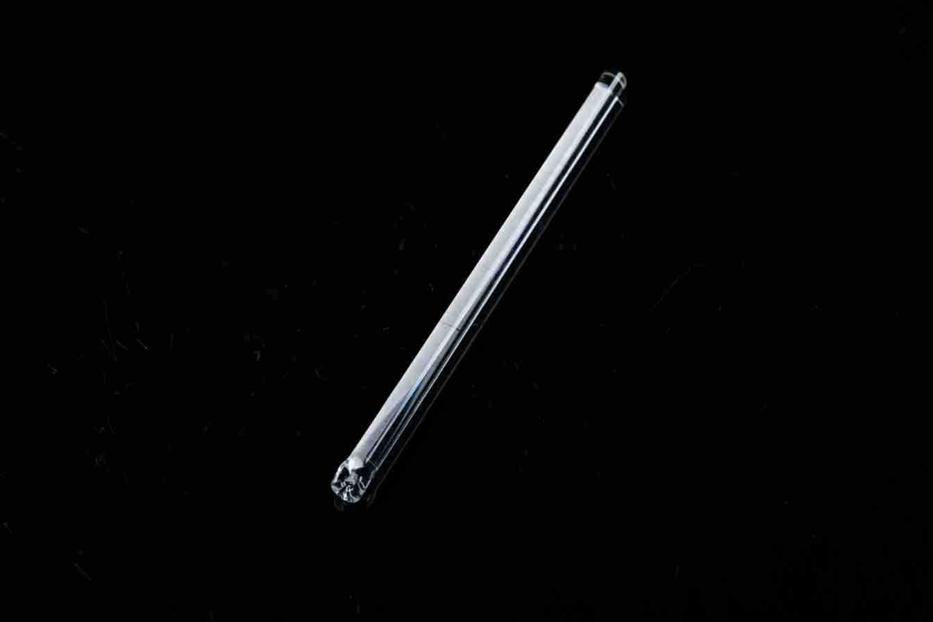 厂家来图来样可做导光超高透明烧头烧孔圆棒水晶条灯饰配件