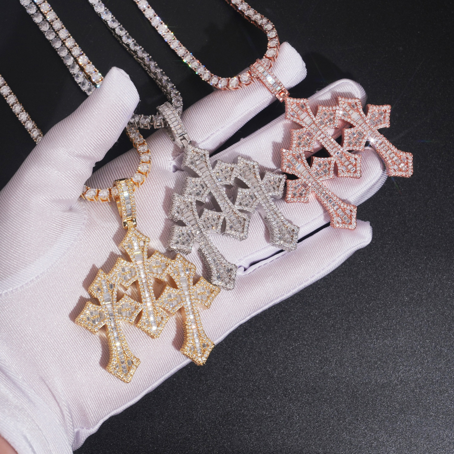 Golden, pink gold