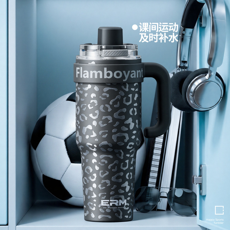 ERM Giant Insulated Cup for Women, Large Capacity Car Cooler, New Ice King Cup 316, Cup with Straw, Water Cup for Men ERM Giant Insulated Cup for Women, Large Capacity Car Cooler, New Ice King Cup 316, Cup with Straw, Water Cup for Men