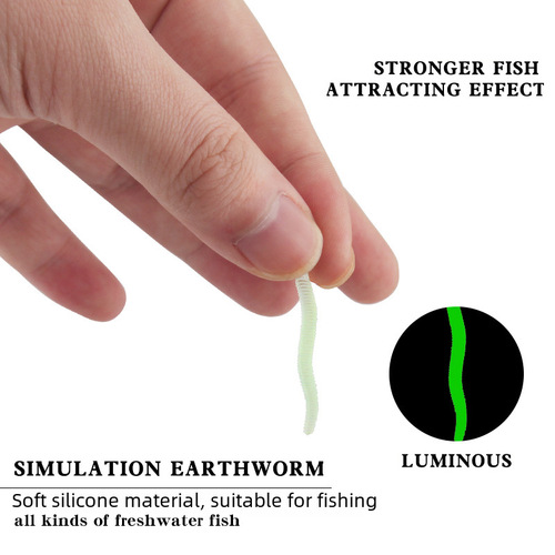 Bionic earthworm red worm bait for crucian carp, mandarin fish and grass carp fishing black hole bait for wild fishing all-purpose fish food simulation fake bait 