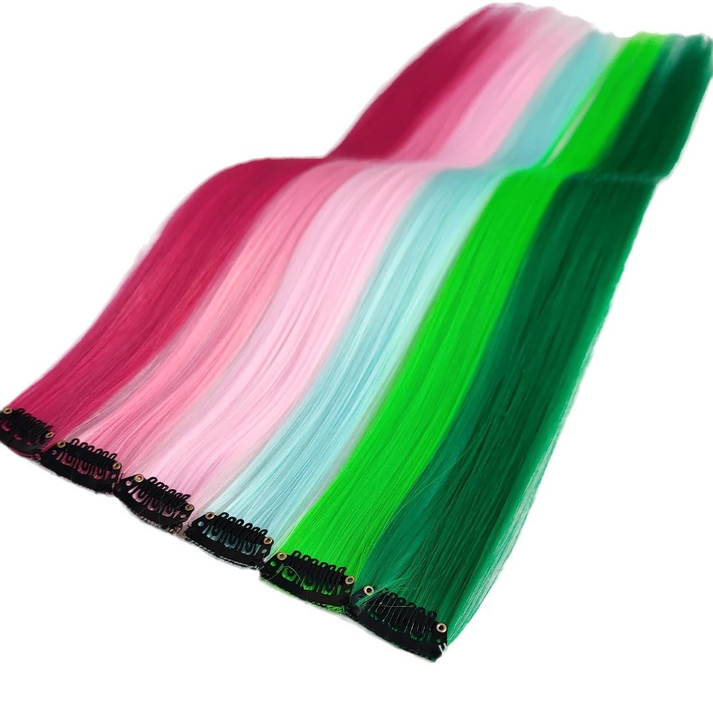 Pelucas de cabello de dama, pieza de seda a alta temperatura