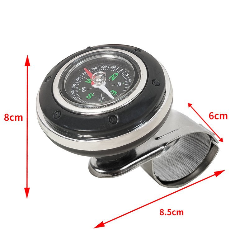 New Truck Steering Gear with Compass, Vehicle-Mounted Steering Wheel Booster, Labor-Saving Car Steering Wheel Booster