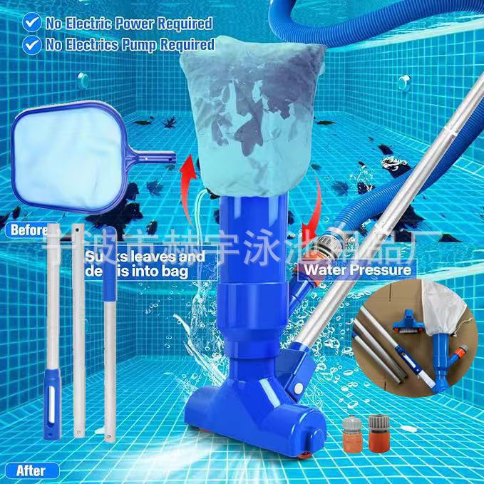 Factory Direct Supply Swimming Pool Cleaning Tool Set, Swimming Pool Vacuum Jet Cleaning Tool with Dual Interface Factory Direct Supply Swimming Pool Cleaning Tool Set, Swimming Pool Vacuum Jet Cleaning Tool with Dual Interface