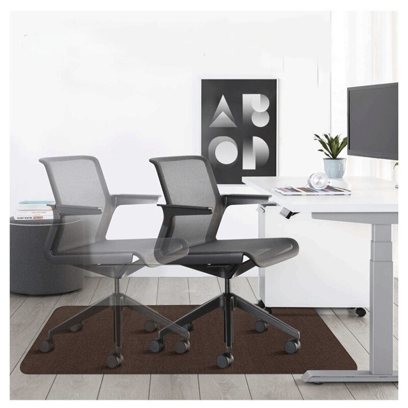Cross-border Non-slip Swivel Chair Floor Mat Office Chair Mat Computer Chair Foot Mat Self-adhesive Adhesive-free PVC Floor Protection Mat