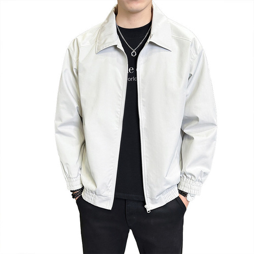 New Style Fashion Minimalist Jacket for Men - Spring and Autumn Season New Loose Casual Collar Short Jacket for Men