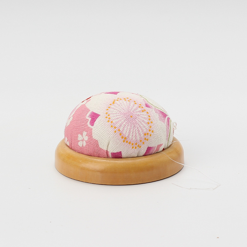 Tela de costura Herramienta de aguja de almacenamiento de bricolaje hecha a mano Bolsa de inserción de aguja de fondo de madera Bolsa de inserción de aguja Bolsa de inserción de aguja